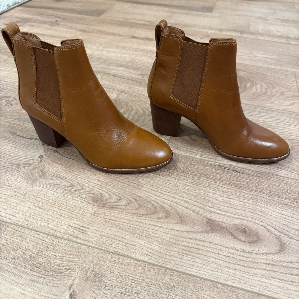 Madewell Brown Leather Ankle Boots